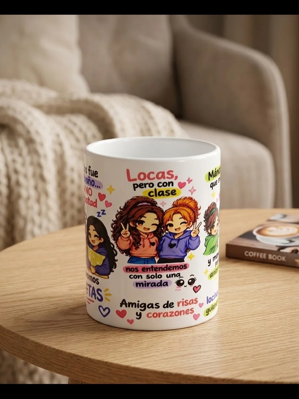 Friendship Spanish Quote Ceramic Mug - White